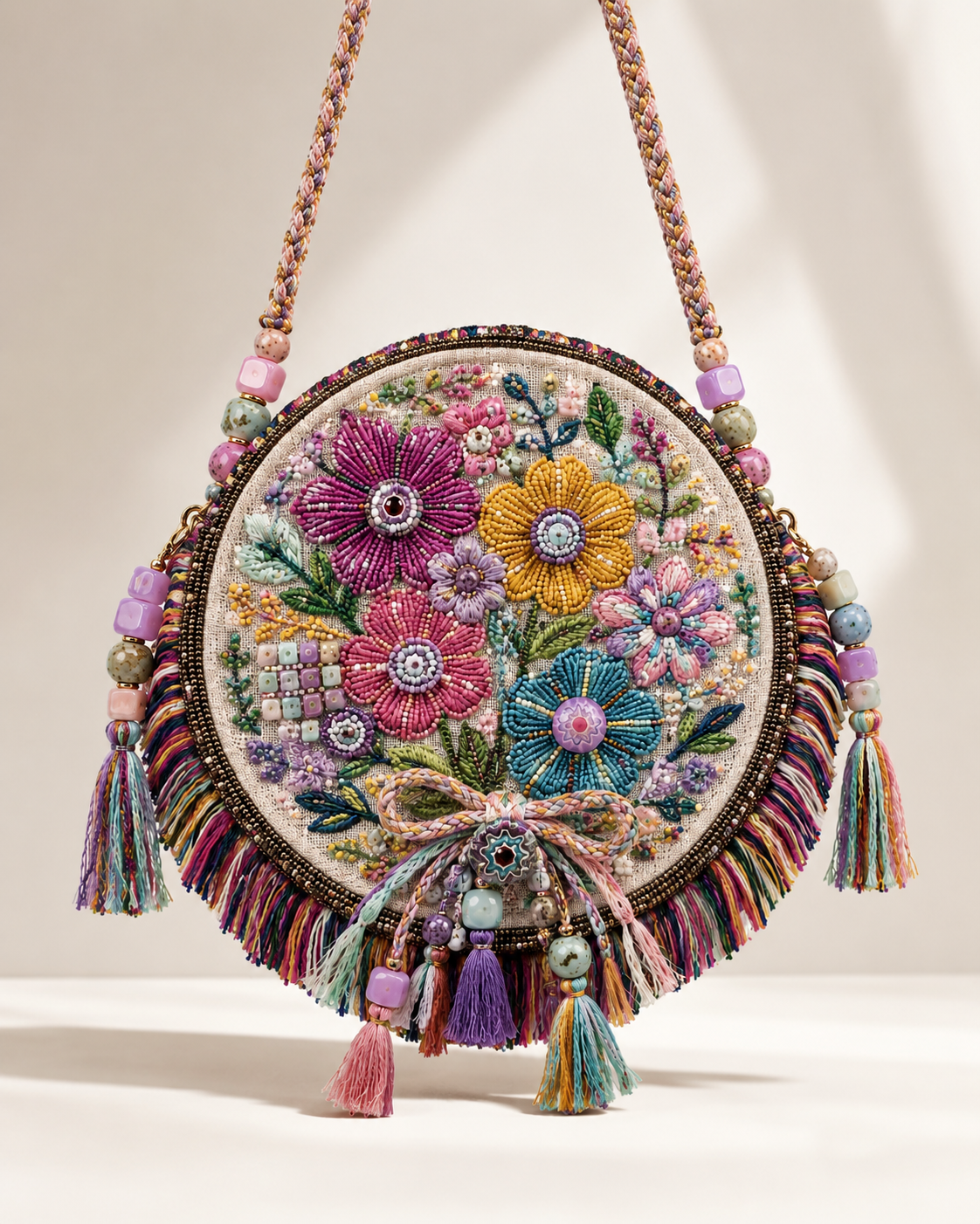 Garden Muse Round Bag